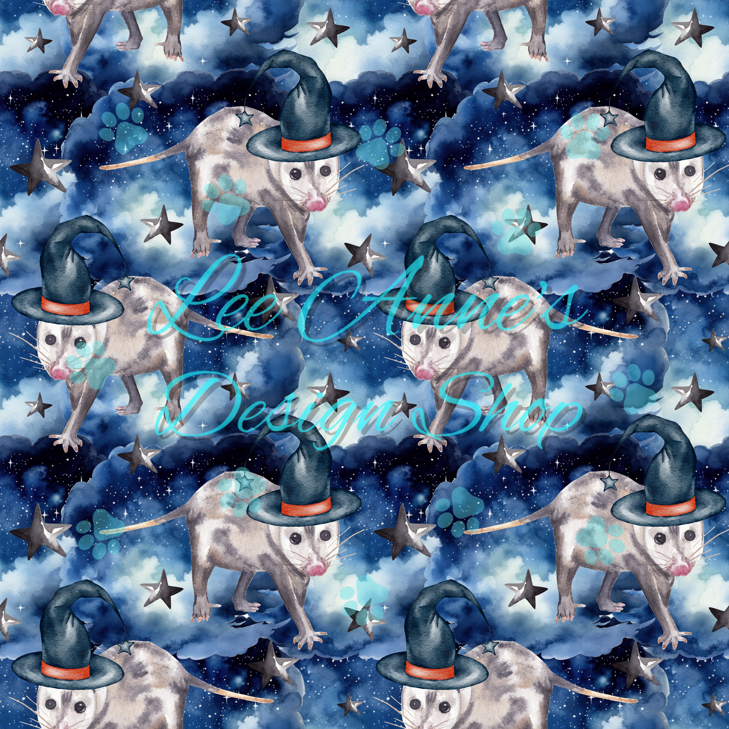 Halloween Possum Seamless
