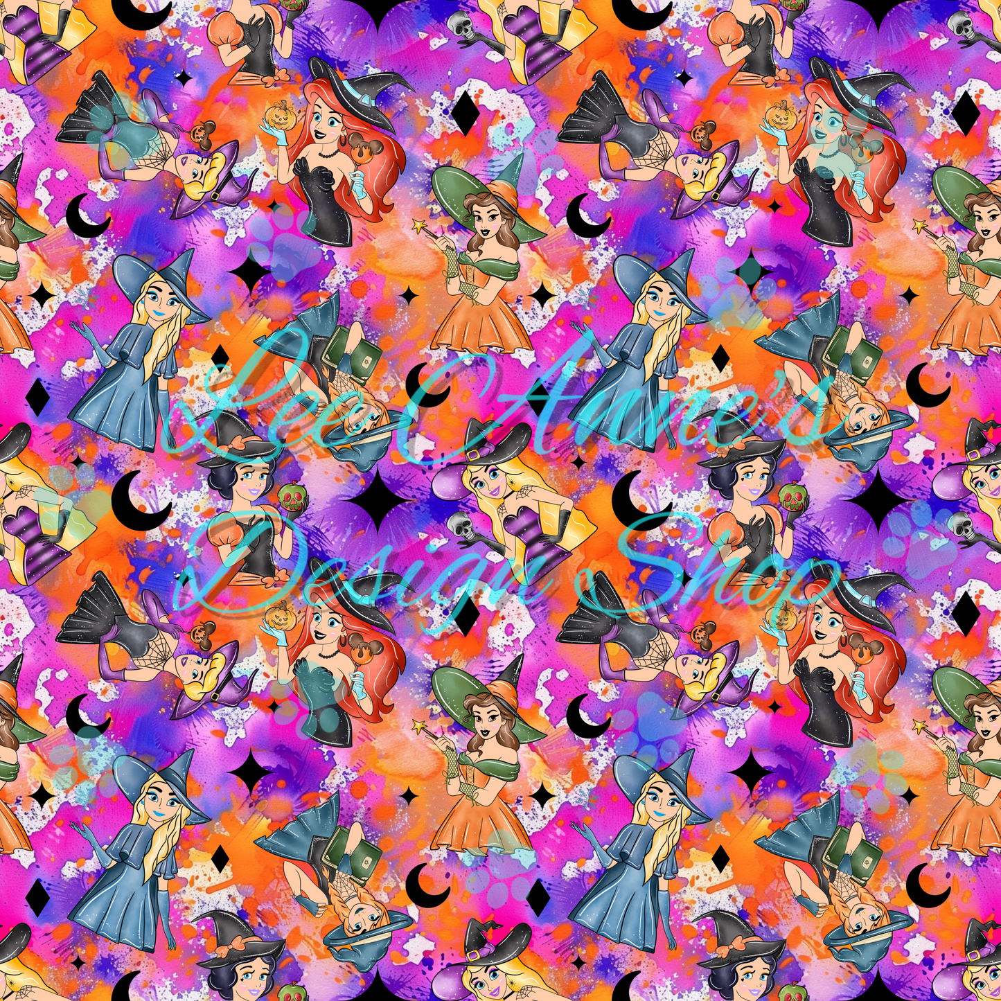Halloween Princess Seamless