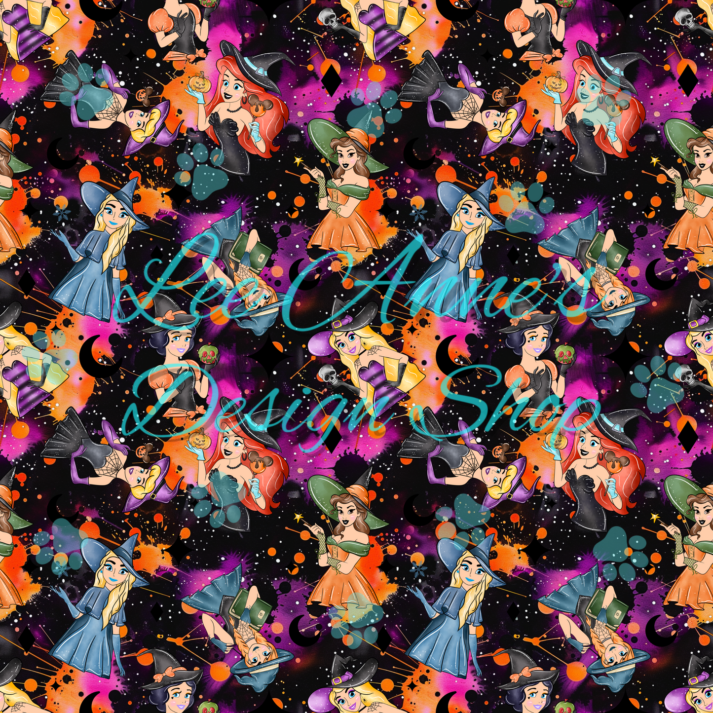 Halloween Princess Seamless