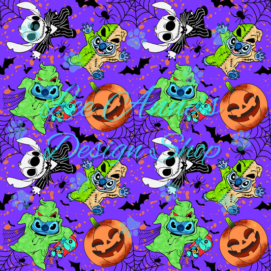 Stitch Halloween Seamless