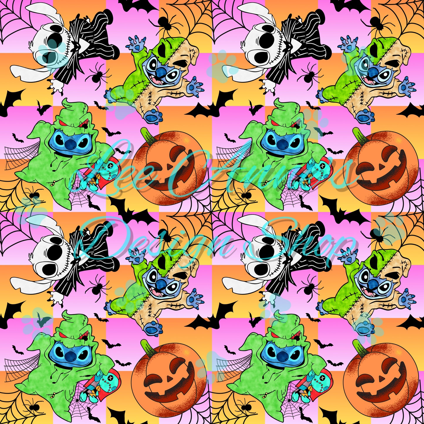 Stitch Halloween Seamless