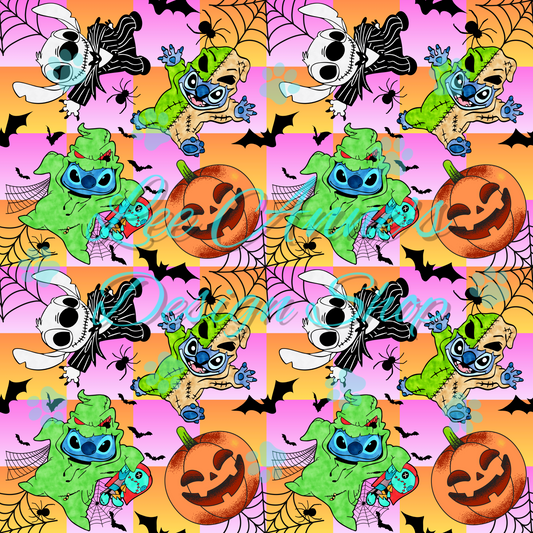 Stitch Halloween Seamless