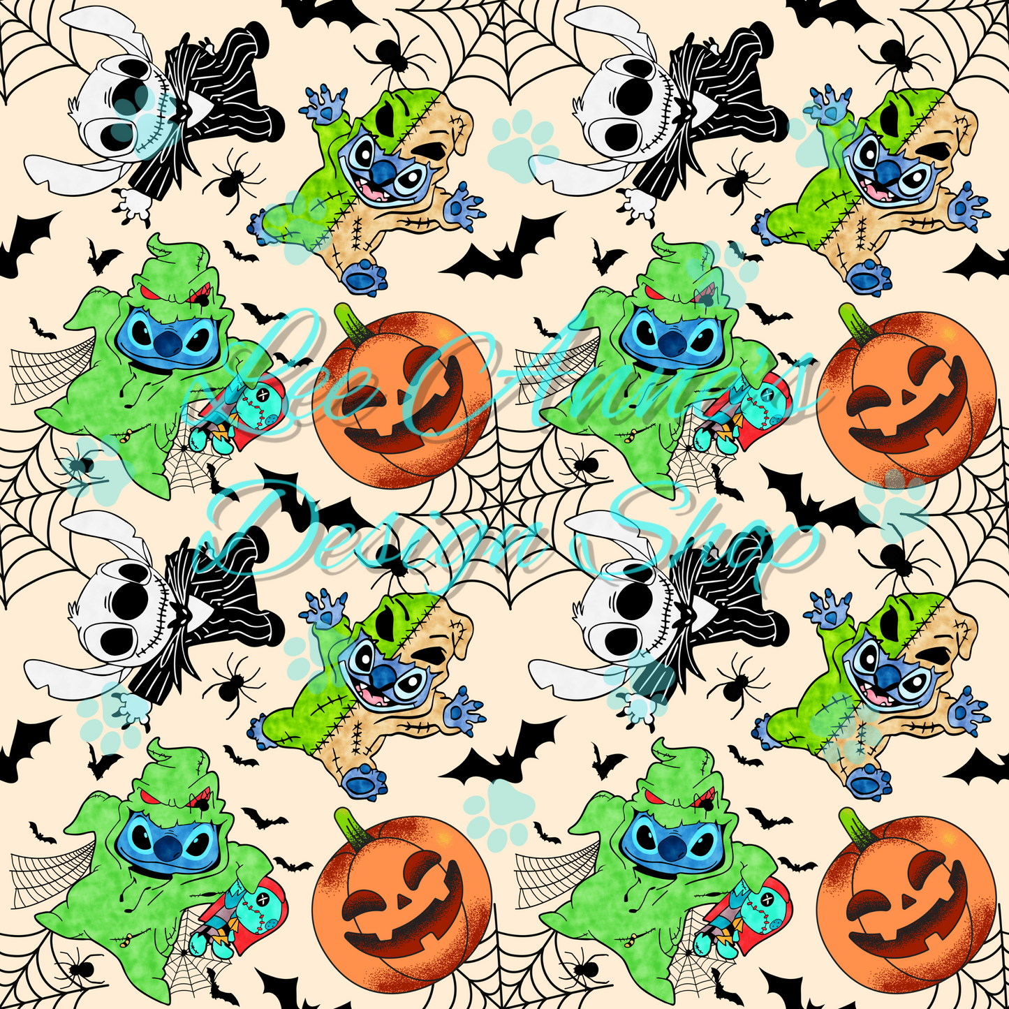 Stitch Halloween Seamless