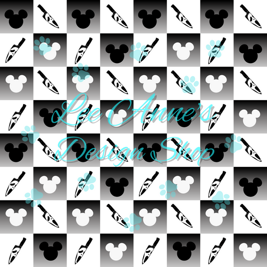 Mouse Horror Seamless
