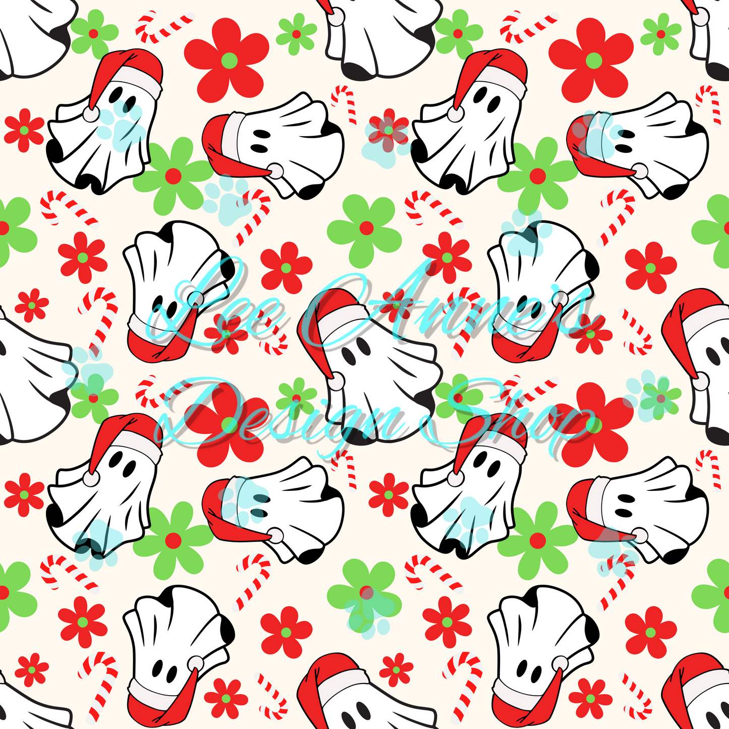 Spooky Christmas Seamless