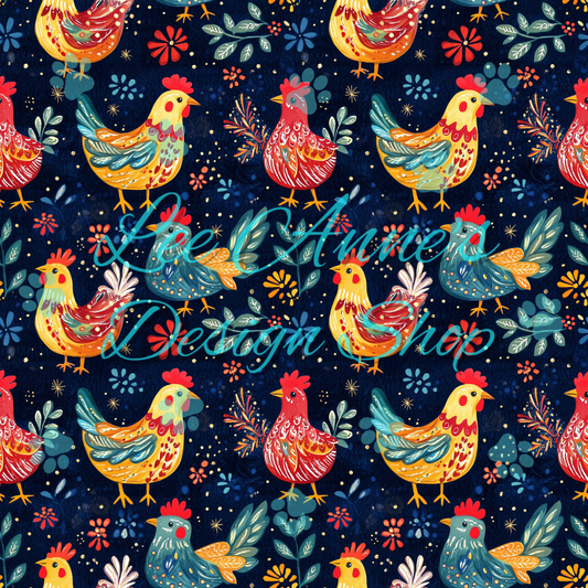 Chickens Seamless