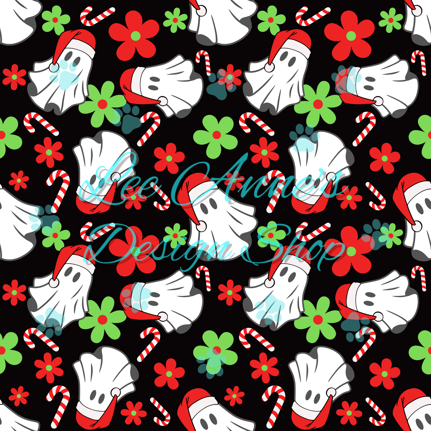 Spooky Christmas Seamless