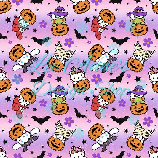 Halloween Kitty Seamless