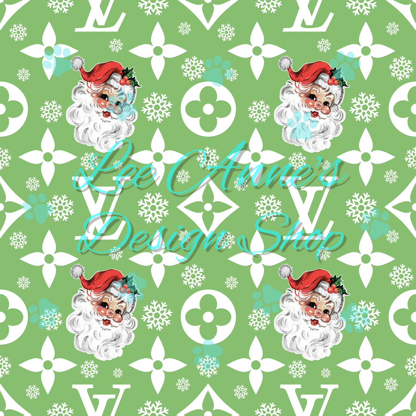 Boujee Vintage Santa  Seamless
