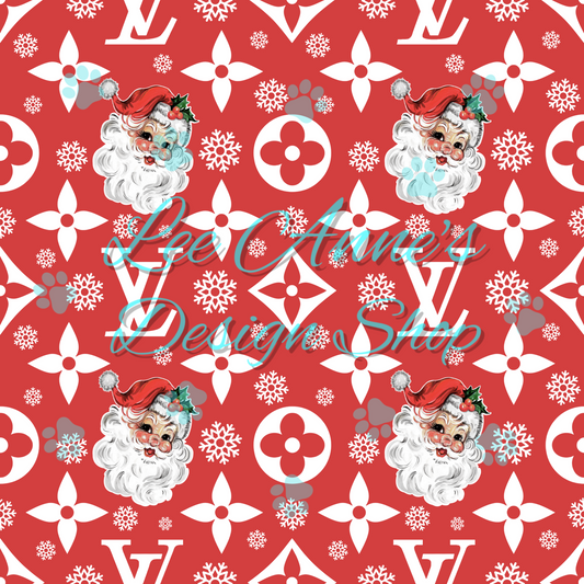 Boujee Vintage Santa  Seamless