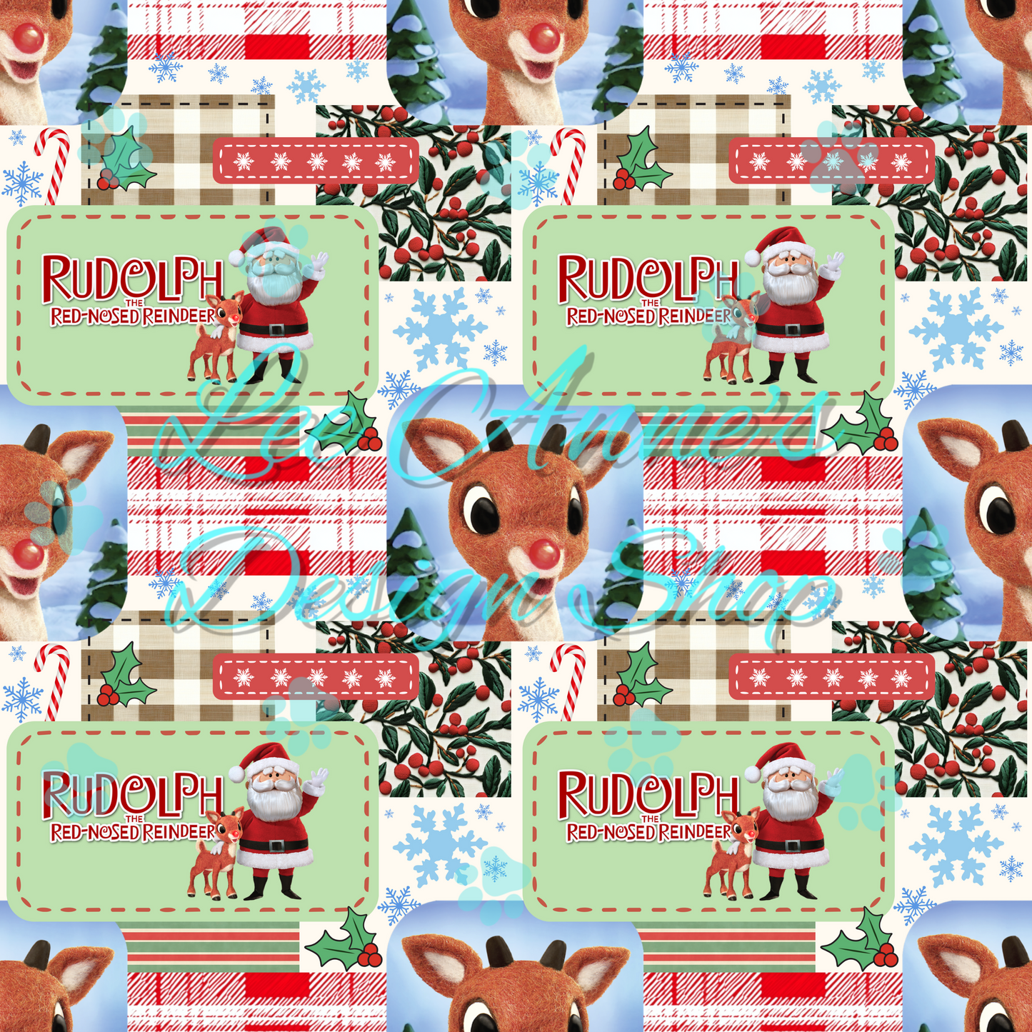 Christmas Deer Seamless