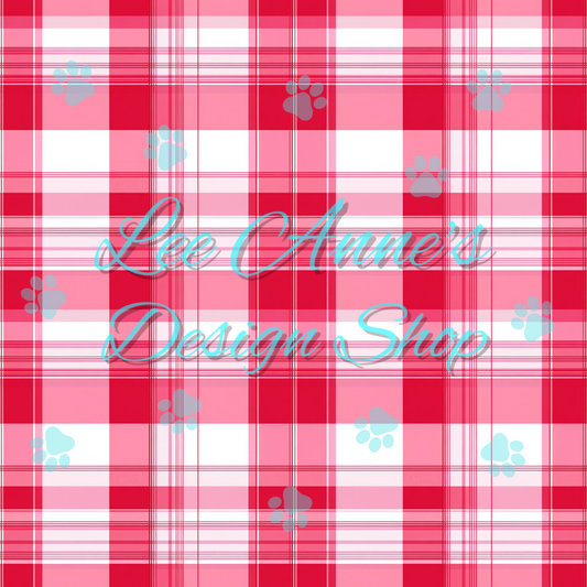 Valentine Plaid Seamless