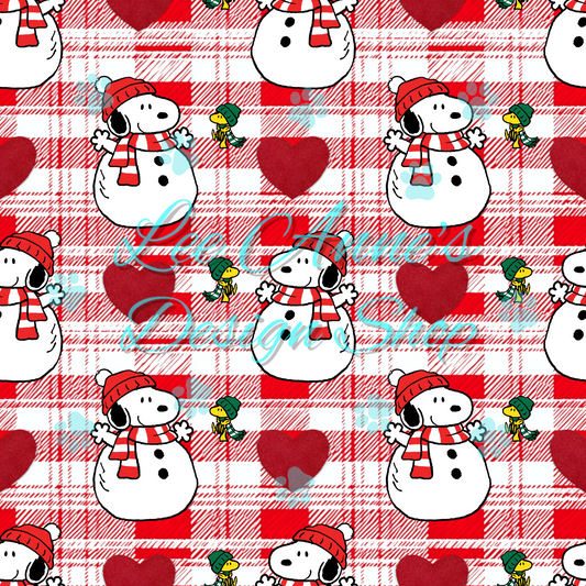 Snoopy Valentines Seamless