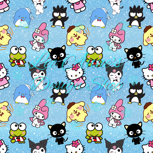 Kitty Friends Seamless