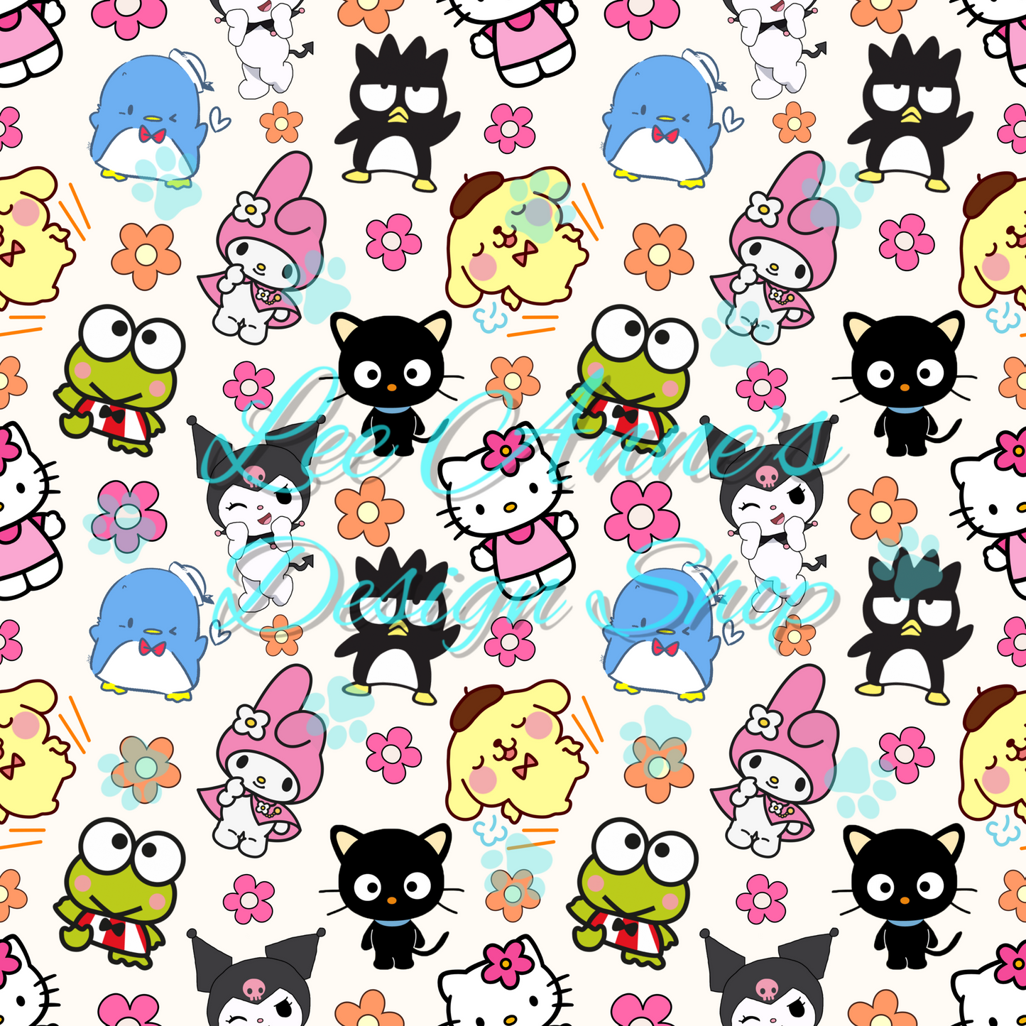 Kitty Friends Seamless