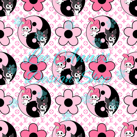 Kitty Friends Boujee Seamless