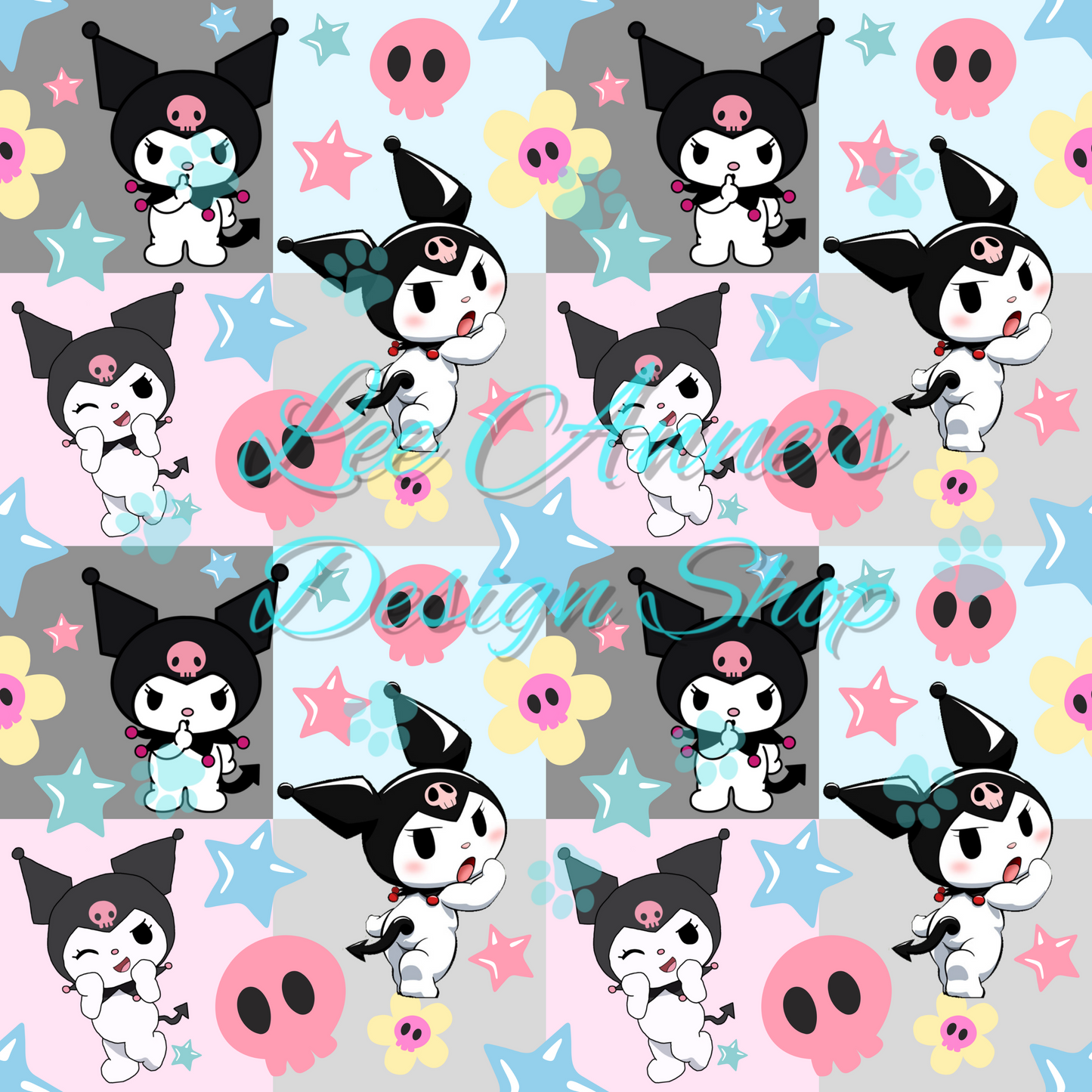 Kitty Friends Seamless w/ coord