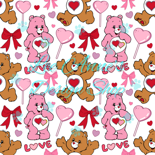 Valentines Bear Seamless