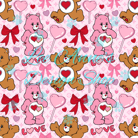 Valentines Bear Seamless