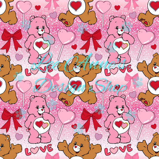 Valentines Bear Seamless