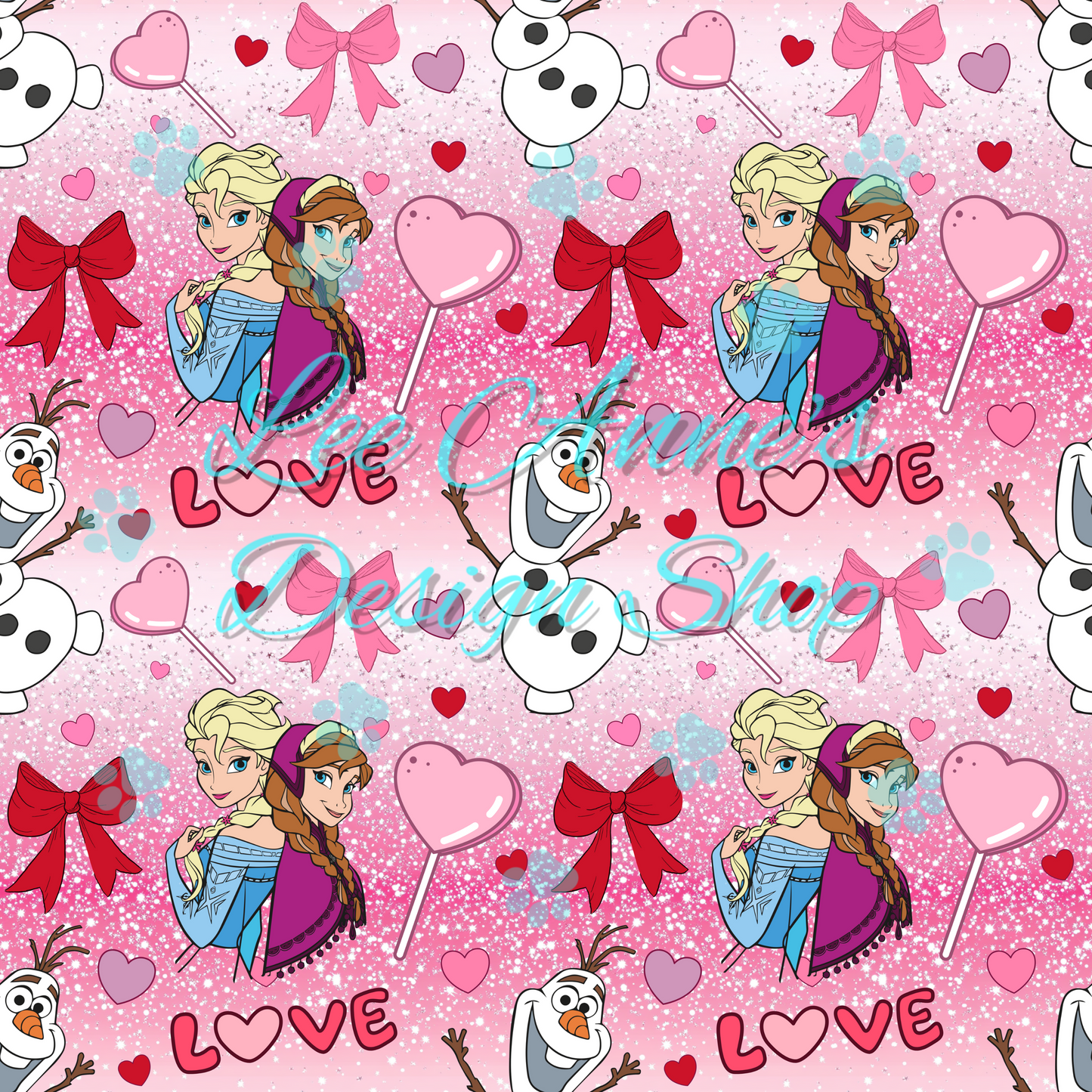 Valentines Princess Seamless