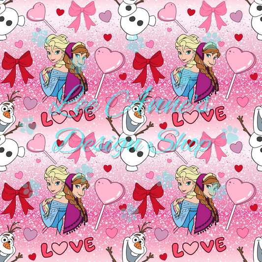Valentines Princess Seamless