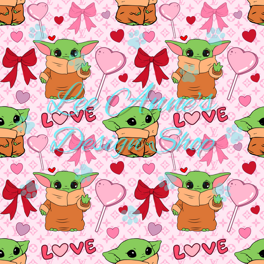 Valentines Alien Boujee Seamless