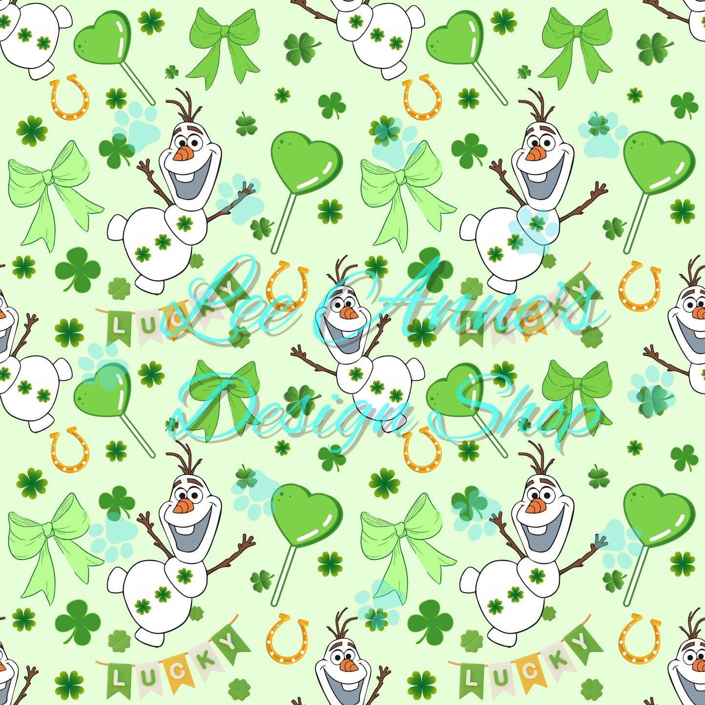 St. Patty Snowman Seamless