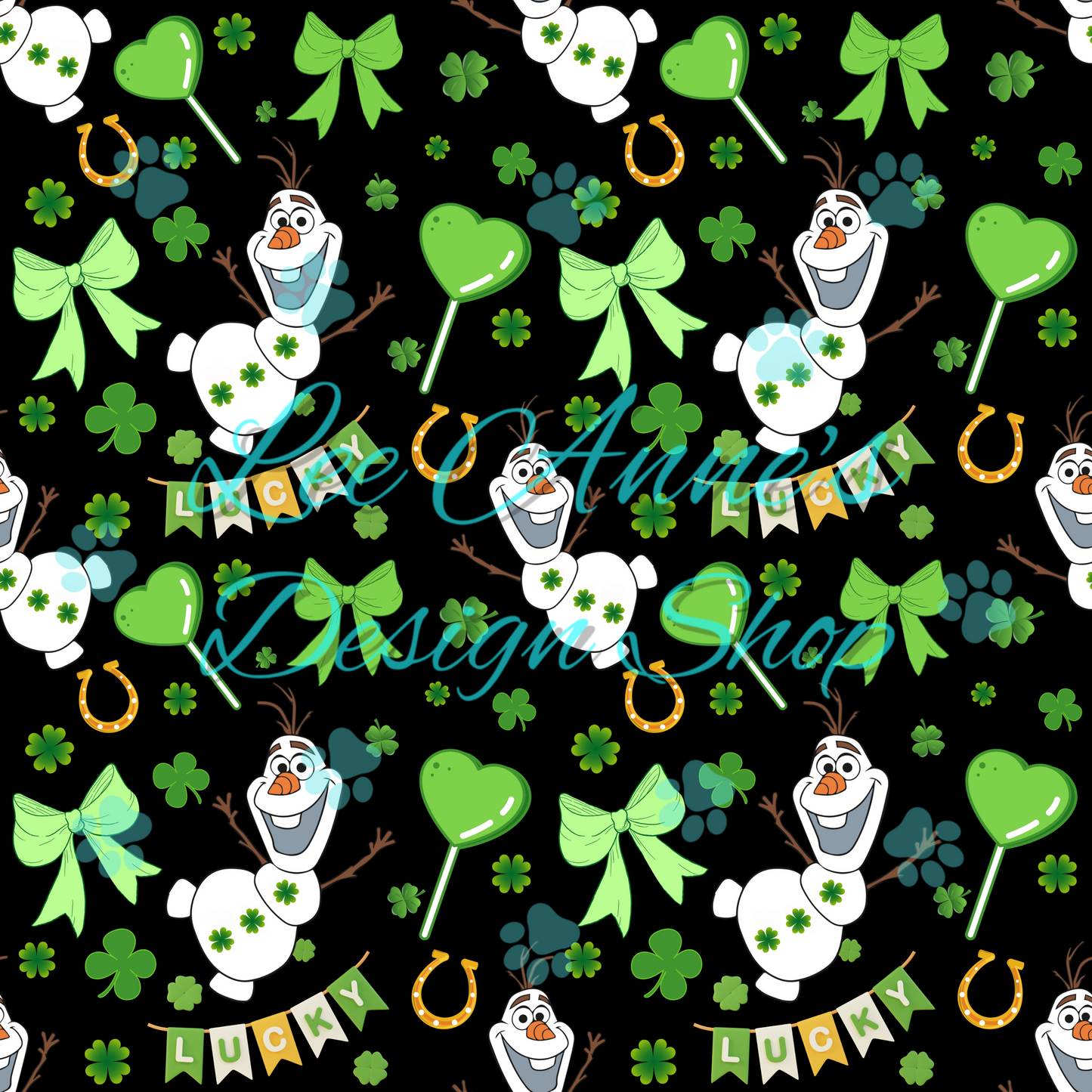 St. Patty Snowman Seamless