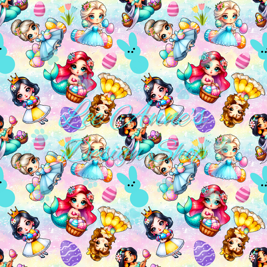 Baby Princess Easter Seamless