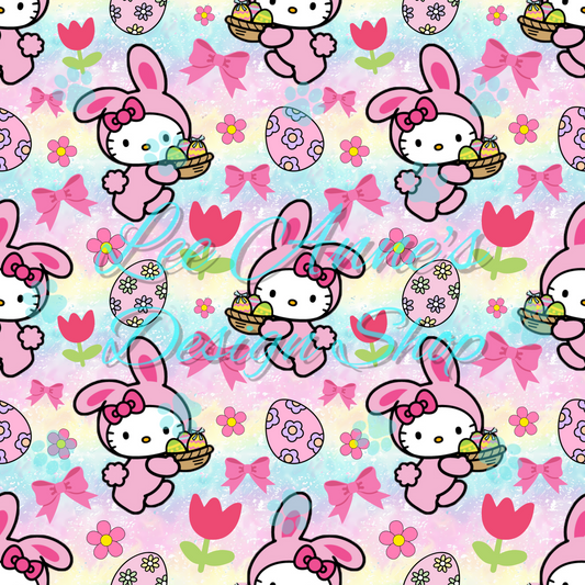 Easter Kitty Seamless