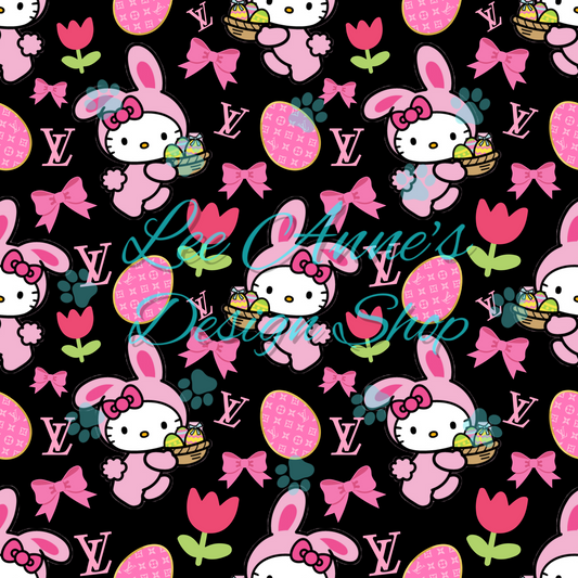 Easter Kitty Boujee Seamless