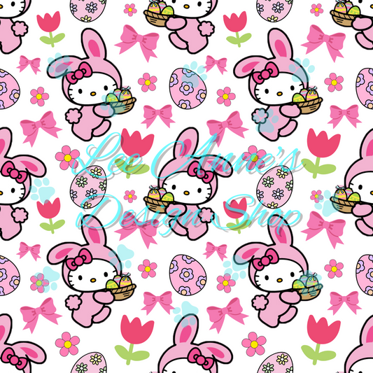 Easter Kitty Seamless