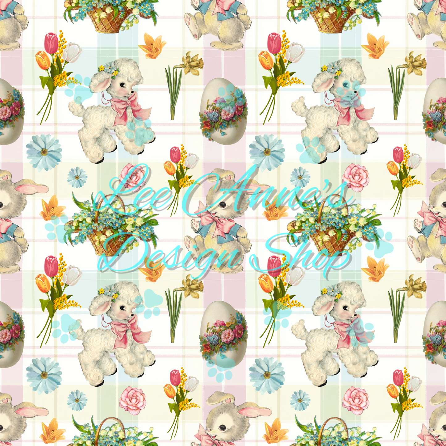 Vintage Easter Seamless