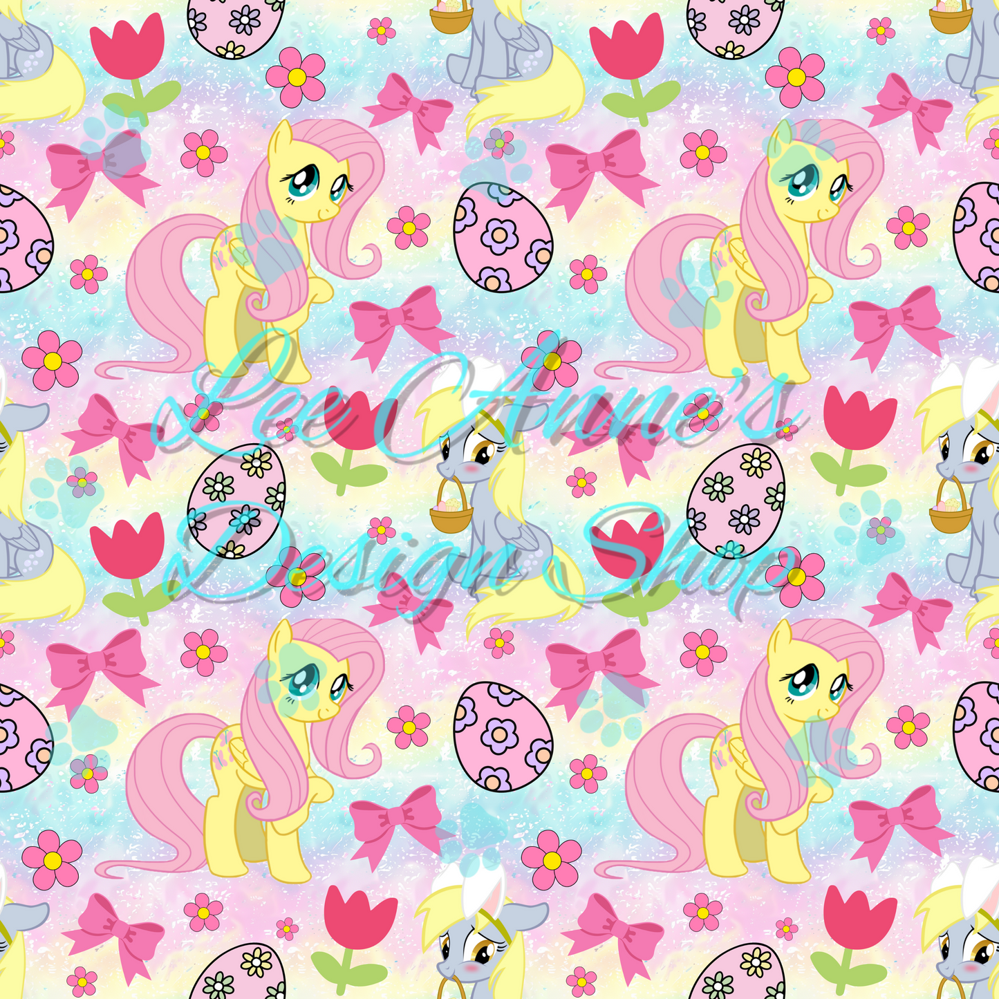 Pony Easter Seamless
