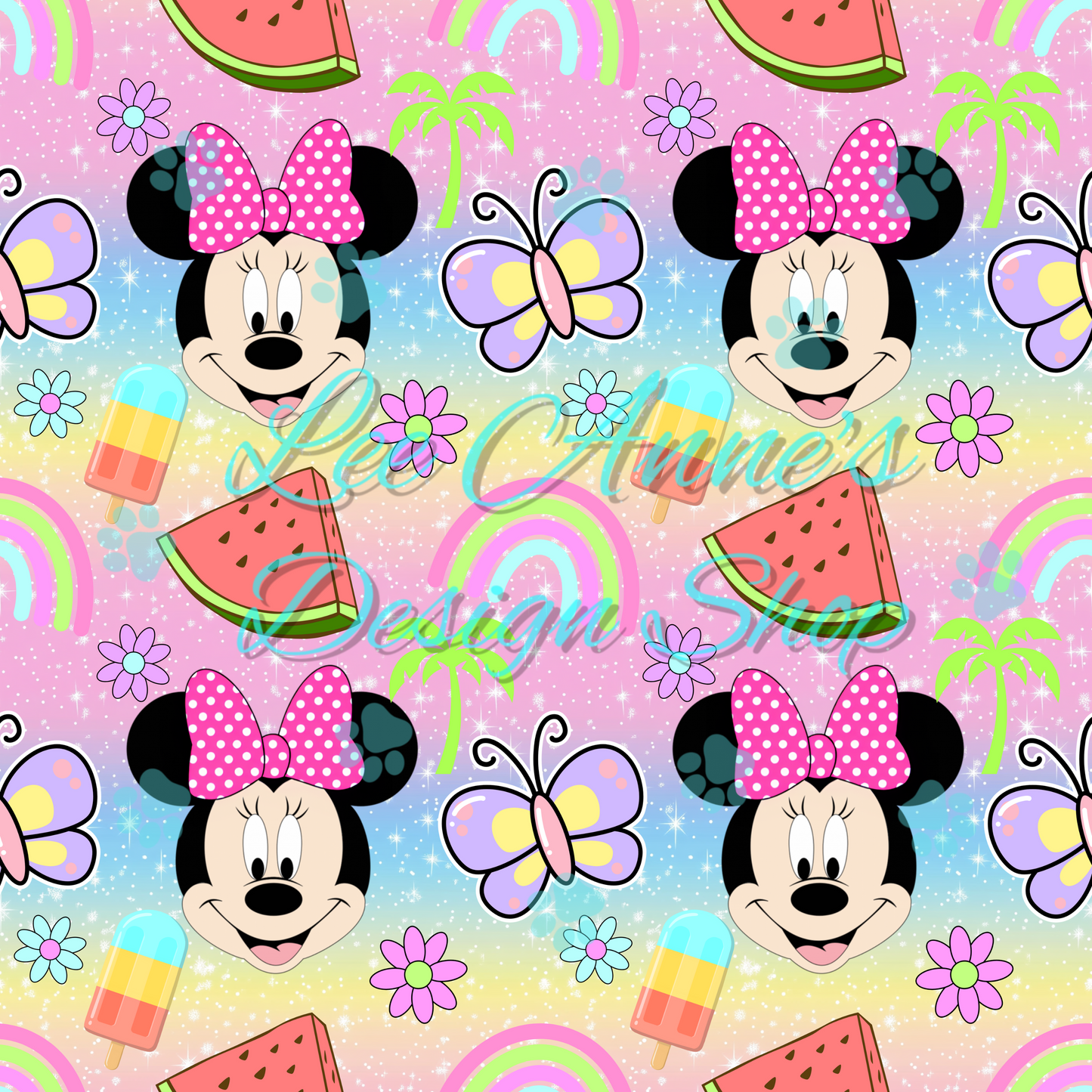 Mouse Summer Seamless