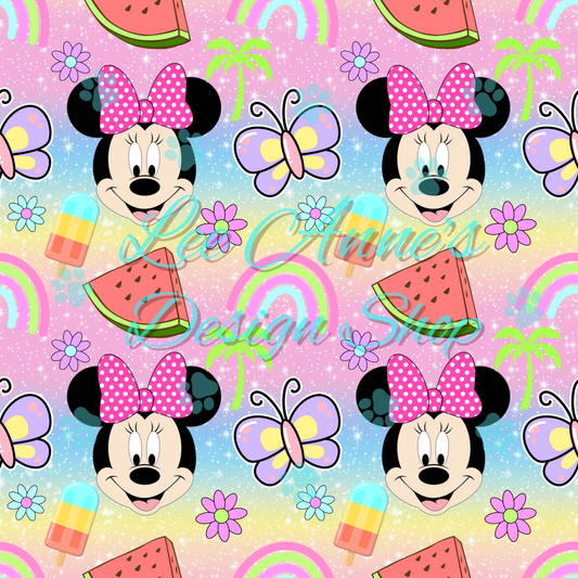 Mouse Summer Seamless