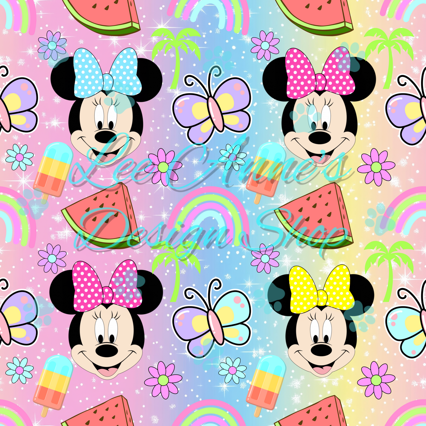 Mouse Summer Seamless
