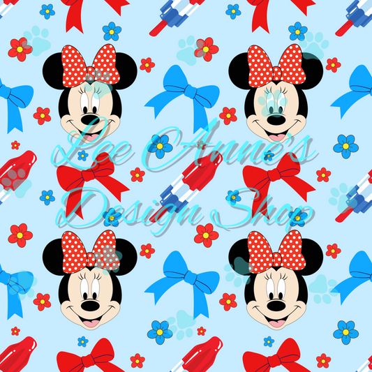 Mouse Fourth July Seamless
