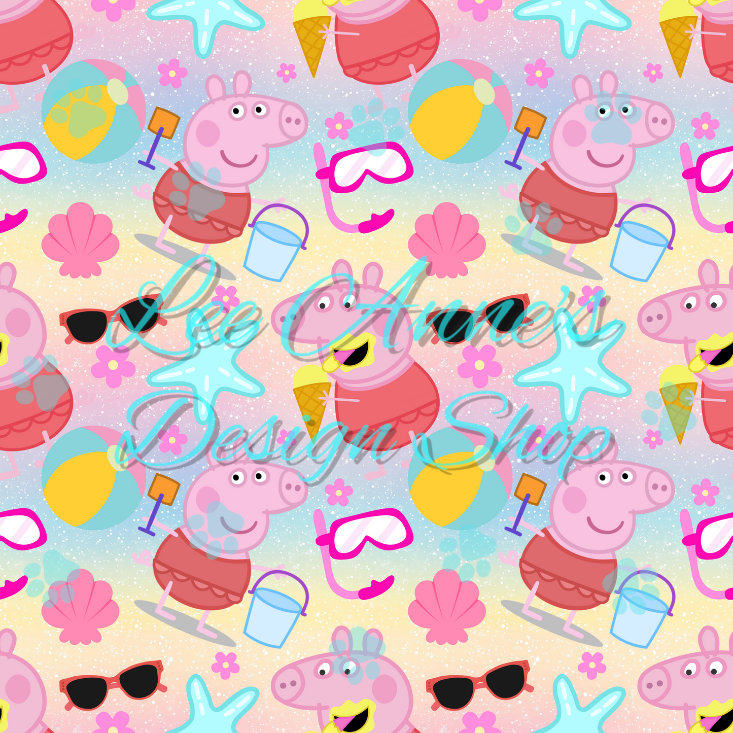 Pig cartoon Seamless
