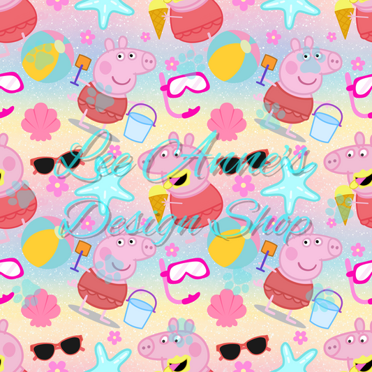Pig cartoon Seamless
