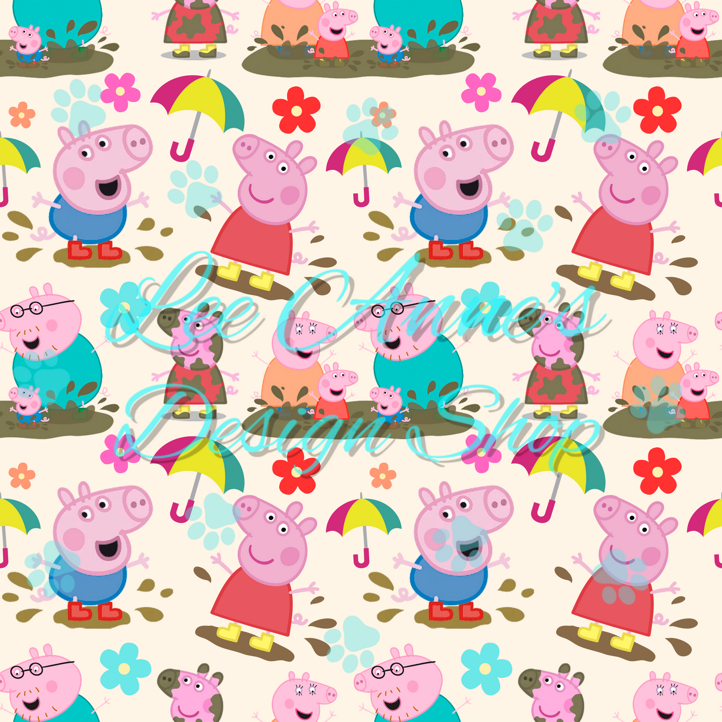 Pig cartoon Seamless