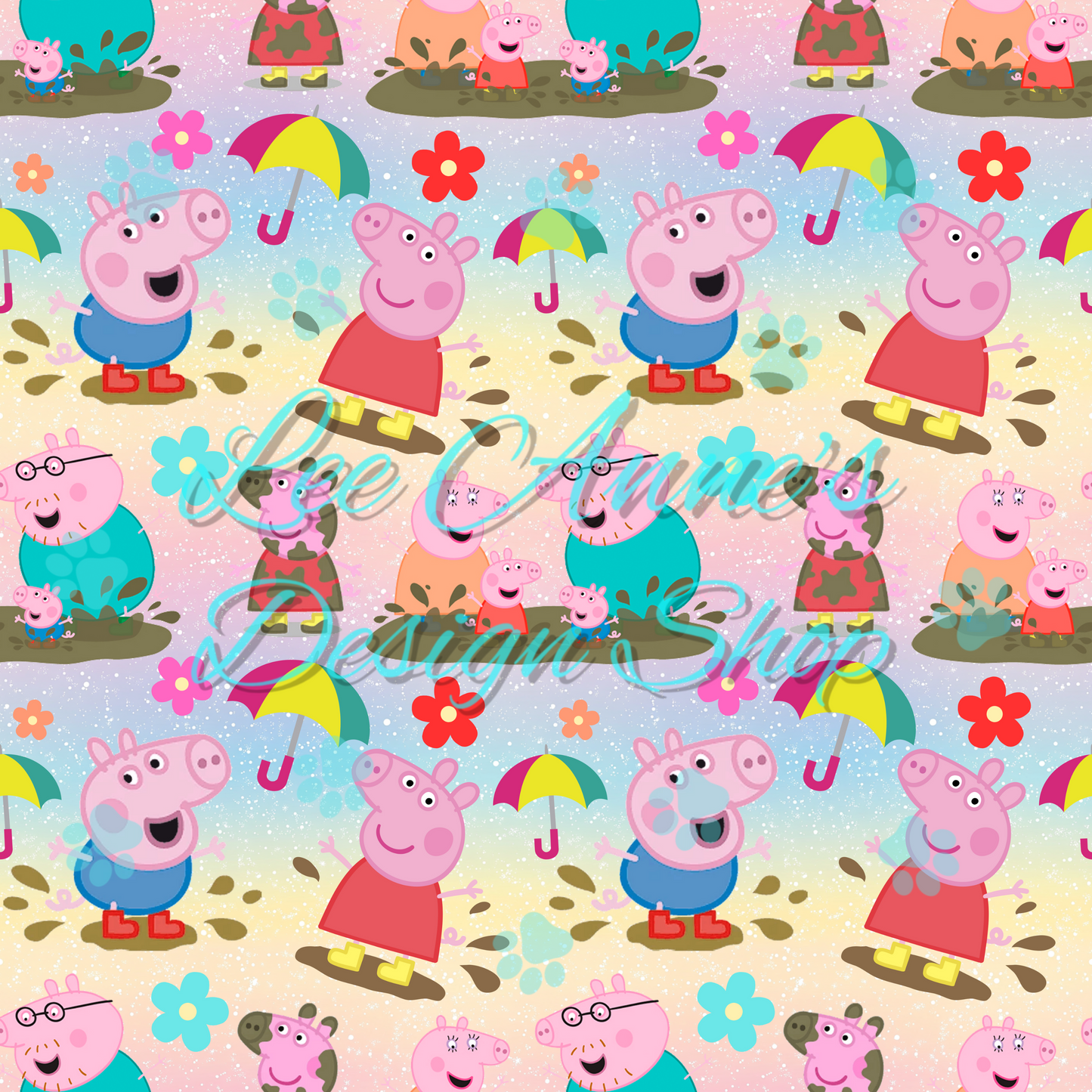 Pig cartoon Seamless
