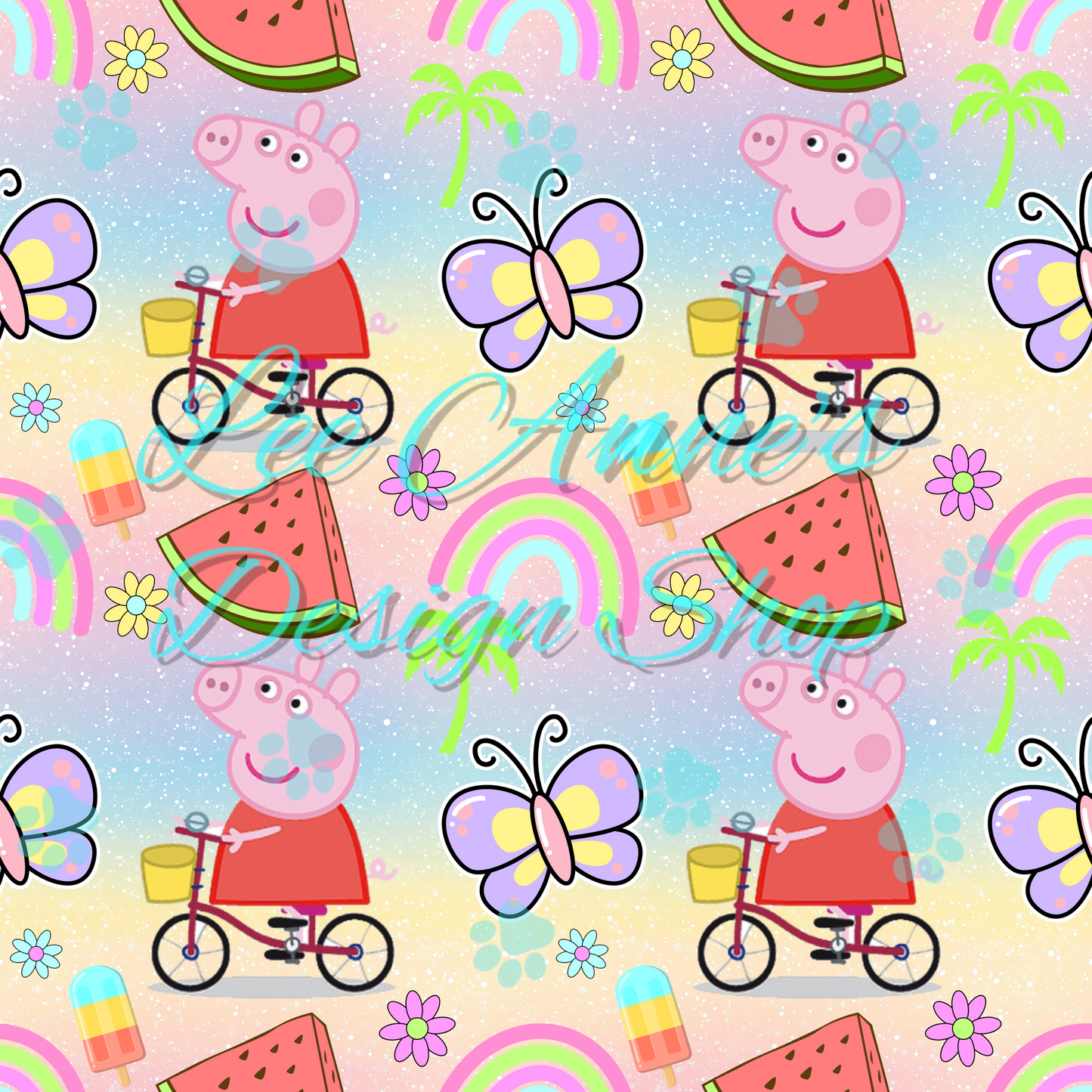 Pig cartoon Seamless