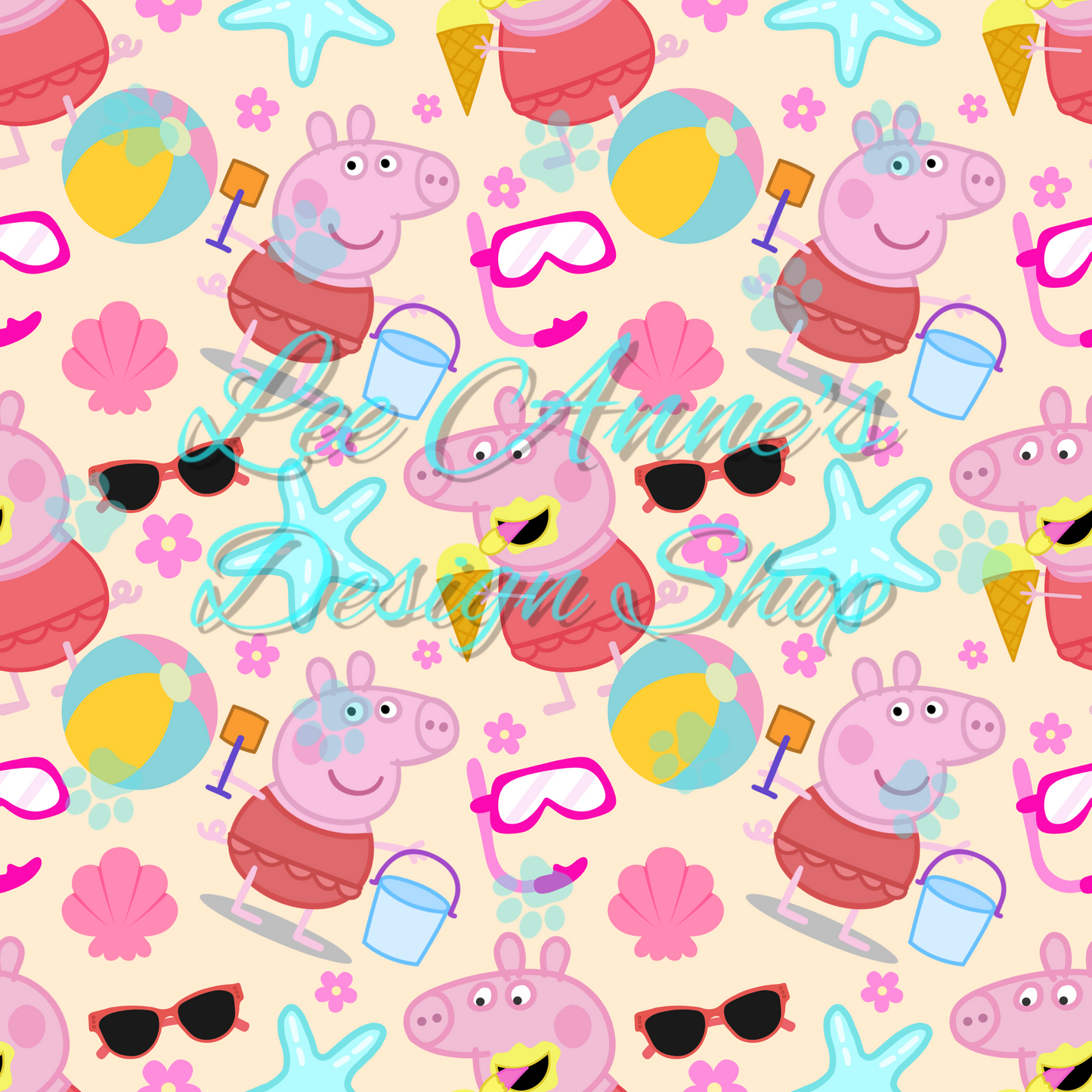 Pig cartoon Seamless