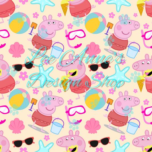 Pig cartoon Seamless