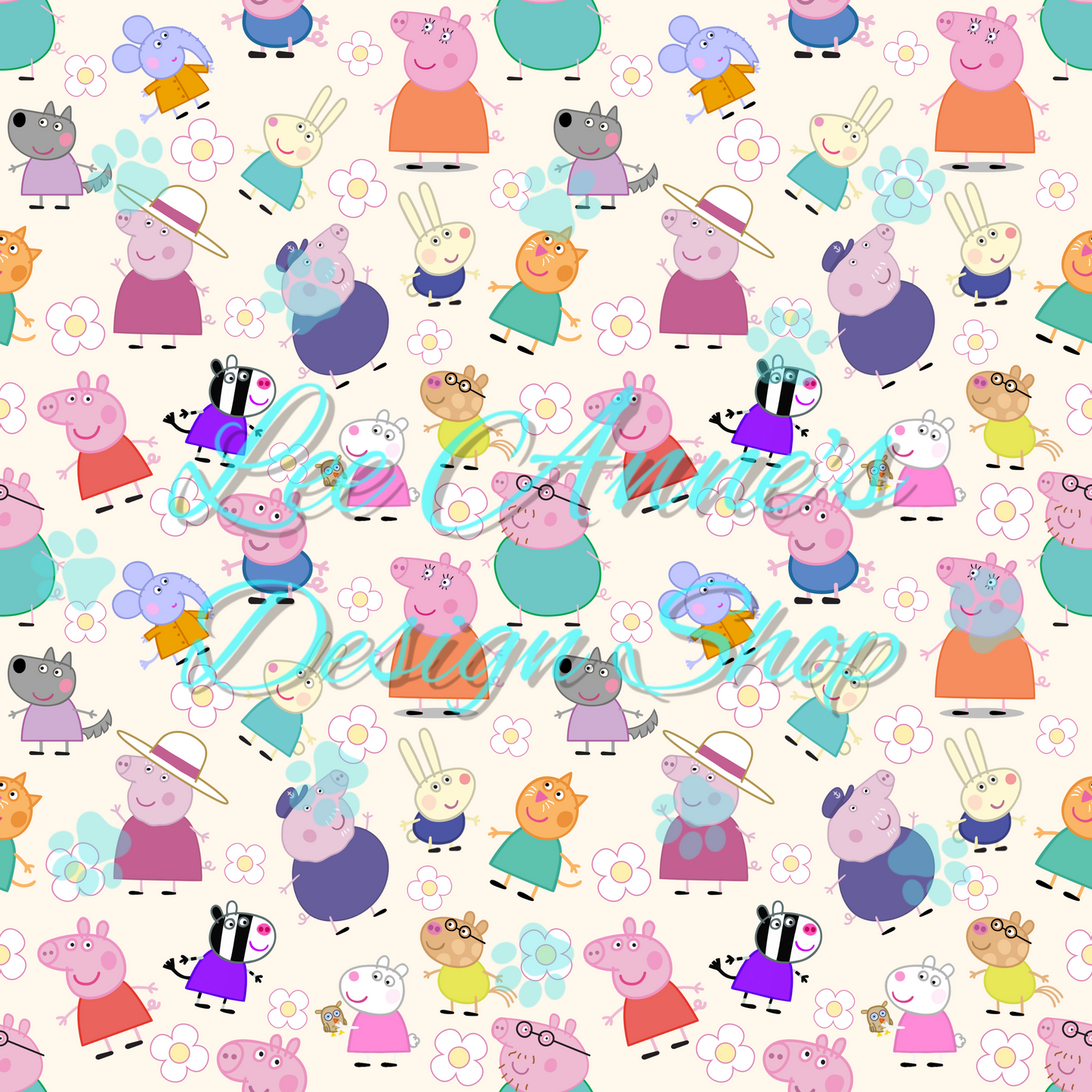 Pig cartoon Seamless