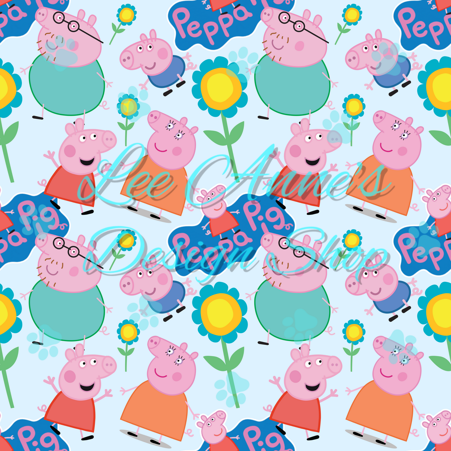 Pig cartoon Seamless