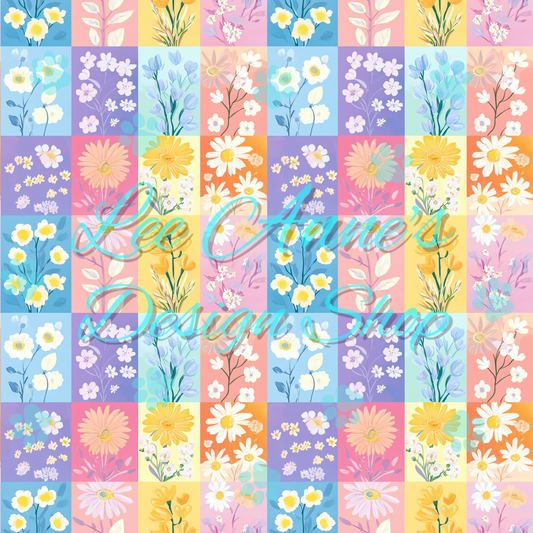 Floral patchwork Seamless