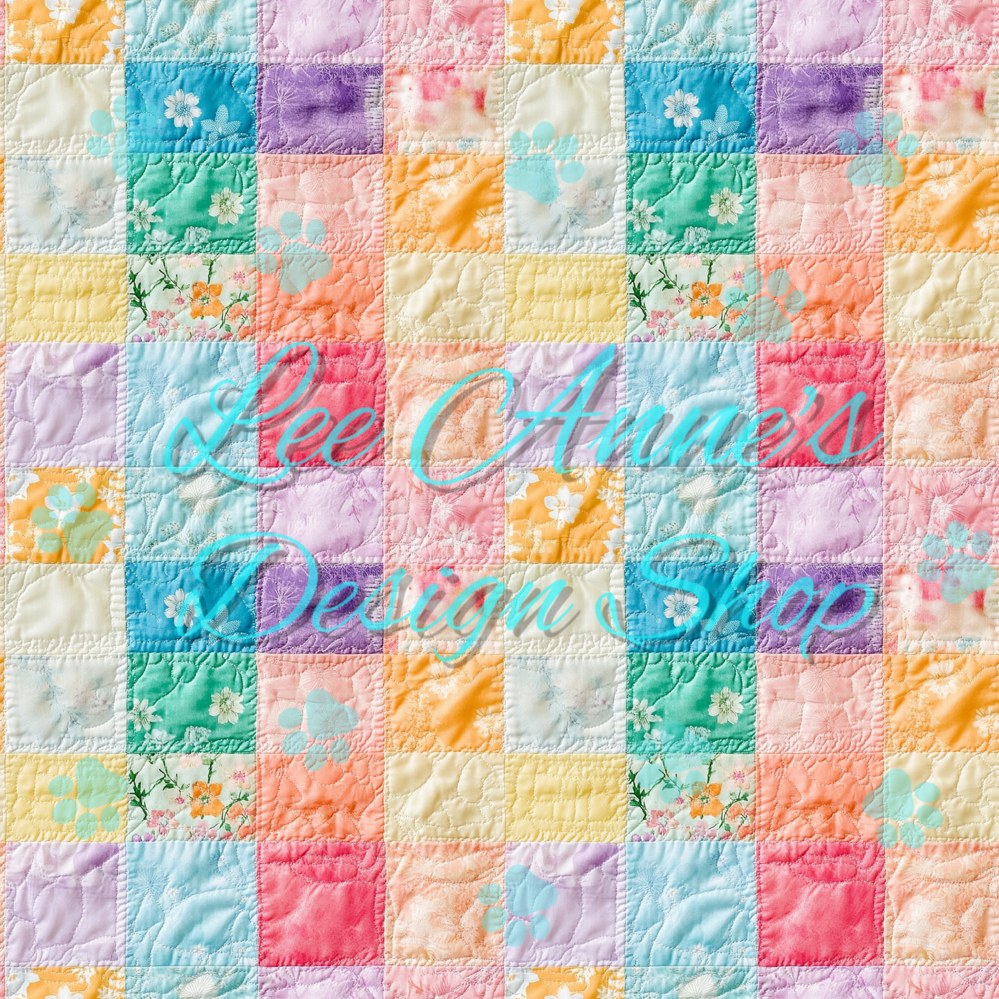 Floral patchwork Seamless
